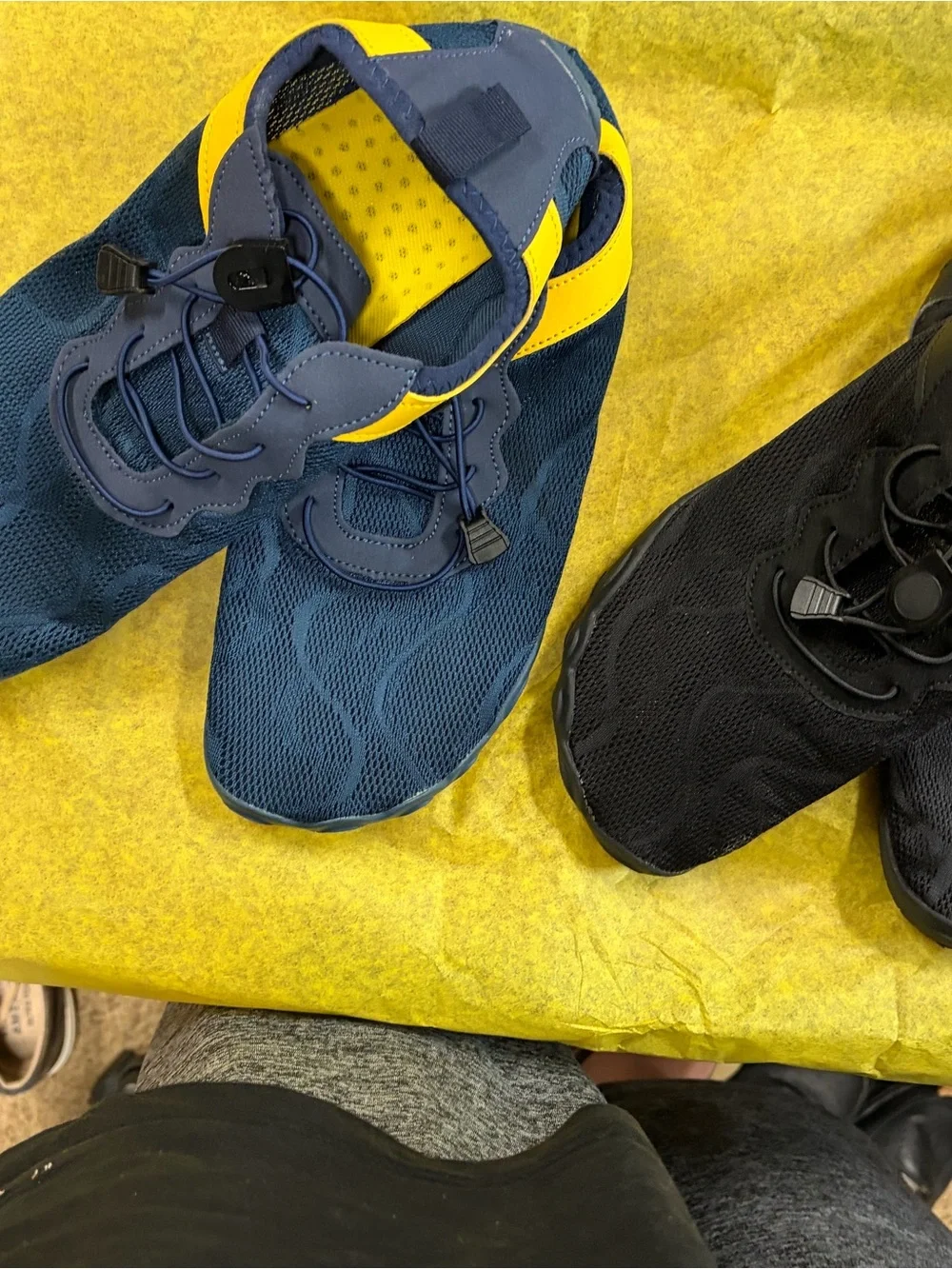 2 pairs of Men’s Lightweight Water Shoes in Navy Blue and Black